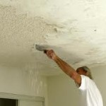 Scraping a ceiling